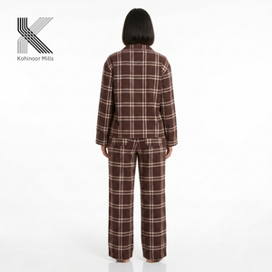 Women Linen Cotton Striped Pajama <b>Set</b> Button Up Shirt and Pants Two Piece Homewear - Product Image 6
