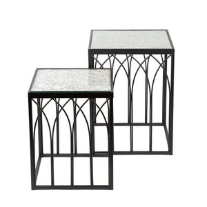 High Demand Extendable Metal <b>Nesting</b> <b>Tables</b> Set with Modern Design and Stainless Steel Construction for Home Furniture - Product Image 1