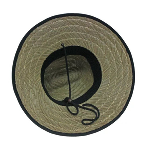 Chapeau de paille en raphia naturel personnalisé, chapeau de soleil de plage tendance, fabricant OEM ODM, fournisseur en gros - Product Image 2