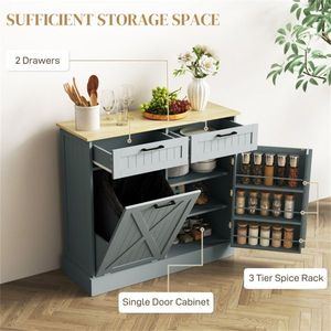 "Modern Kitchen Storage Cabinet Sturdy & Space-saving Design" - Product Image 6