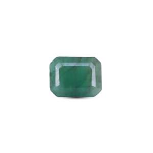 Emerald Cut Loose Gemstone 2 Carat 8x10mm Synthetic Emerald for Fine Jewelry - Product Image 1
