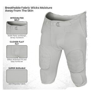 Pantalones de Fútbol Americano Personalizados de Alta Calidad con Protecciones, Sublimados, con Cierre de Botones y Cintura Ajustable - Product Image 5