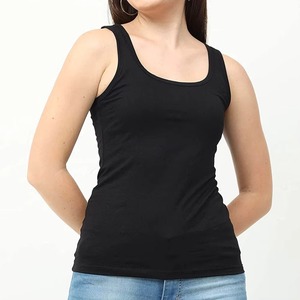 Débardeur de sport pour femme de haute qualité, respirant, séchage rapide, écologique, col rond, en tissu tricoté, avec logo personnalisé - Product Image 3