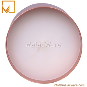 Décoration d'éclairage de maison pot à bougie en cuivre en vrac de luxe fait à la main gravure personnalisée or rose pot à bougie vide en métal - Product Image 3