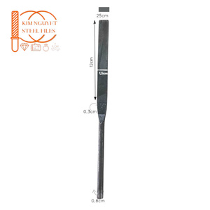 BD25 Long carré 250mm outil de bijoux et travail du bois pierre artisanat bricolage ensemble de limes à aiguilles en acier solide de qualité industrielle - Product Image 1