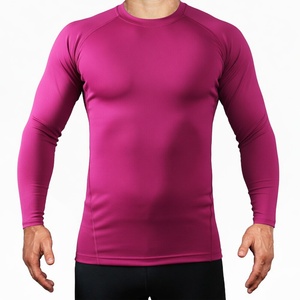 Wholesale Men's <b>Compression</b> <b>Shirt</b> Long Sleeve Athletic Base Layer Workout T-<b>Shirt</b> for Gym Running Fitness - Product Image 3