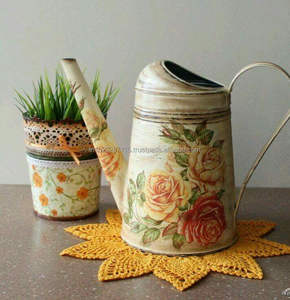 Elegante lata de agua galvanizada con diseño impreso de esmalte Premium ideal para el hogar aprecia tanto la forma como la funcionalidad - Product Image 4