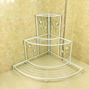 Handmade 3 Tier Metal Corner Plant Stand White Freestanding Flower Pot Display Rack Indoor Outdoor Garden Shelf - Product Image 6