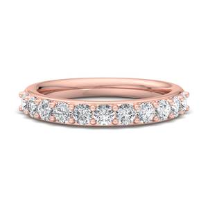 Anillo de oro rosa, oro blanco y oro amarillo de diseñador, certificado por IGI, joyería fina de lujo, anillo de compromiso de estilo moderno para mujer - Product Image 1