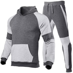 Mangoes Fashion Unisex Winter Casual Sportswear Solid Breathable Fleece Hoodies Sweatshirts Tracksuits Two-Piece <b>Set</b> Including - Product Image 4