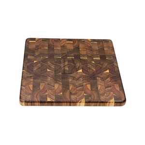 Premium End Grain Acacia Wood Cutting Board & Chopping Block Eco-Friendly Dishwasher Safe for Kitchen Meat Vegetable Preparation - Product Image 4