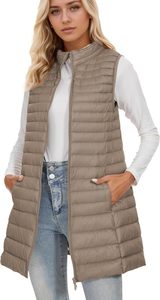 Gilet matelassé léger et respirant pour femme, sans manches, col montant, décontracté, personnalisable avec logo, fabrication OEM - Product Image 4