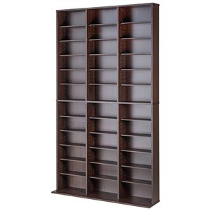 Mobiletto portaoggetti regolabile per DVD e CD fino a 1080 pezzi, organizza musica, film, videogiochi - per soggiorno - Product Image 5