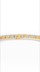 Bracelet tennis en diamant de laboratoire taille émeraude, or massif 10K, vente en gros, fabricant OEM, bijoux de qualité export - Product Image 6