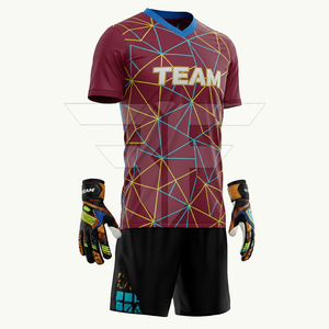 Uniforme de Fútbol Personalizable de Secado Rápido, Servicio OEM, Fabricado en Pakistán, Uniformes de Fútbol Transpirables Estampados de Alta Calidad en Existencia - Product Image 4