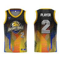 Ensemble de tenues de sport pour équipe de basketball, respirant, anti-UV, séchage rapide, grande taille, imprimé personnalisé, kit sublimé