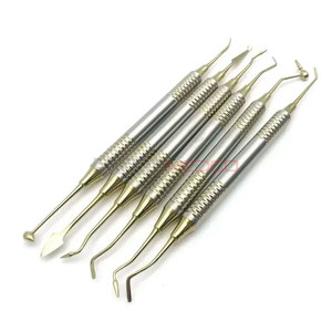 Dental Composite Resin Tools 6 Pcs Set Manual Titanium Plated Spatulas for Restoration Mixing Shaping & Placement - Product Image 5