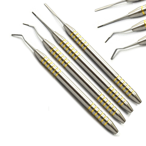 Ensemble de 5 spatules à ciment manuelles en acier inoxydable double face avec poignées ergonomiques – Instruments chirurgicaux dentaires - Product Image 1