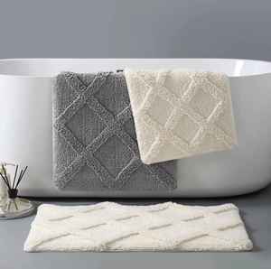 Alfombra de Baño de Diseño con Mechones 100% Algodón, Alfombra de Baño Suave y Absorbente Antideslizante, Alfombra de Lujo para Hotel y Spa - Product Image 3
