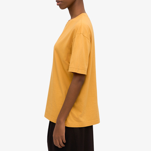 Camiseta de cuello redondo extragrande para mujer, tela de algodón suave, manga corta, holgada, informal, para el día a día. - Product Image 2