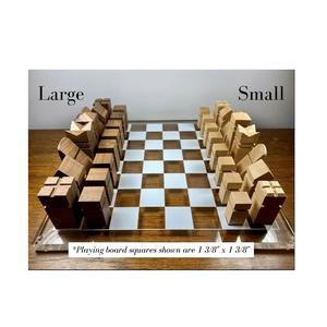 Tablero de Ajedrez de Madera Maciza de Lujo Hecho a Mano, Profesional, Grande, de 18 Pulgadas, de Nogal y Arce, Juego de Ajedrez de Madera, Venta al por Mayor, Regalo Clásico para Torneos - Product Image 3