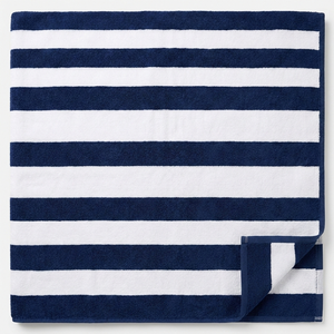 Toalla de Baño Rectangular de Algodón de Lujo con Rayas Blancas y Azules, Suave, Absorbente, de Secado Rápido, para Hotel, Spa, Piscina, Playa y Hogar, 36x72cm, 750g - Product Image 2