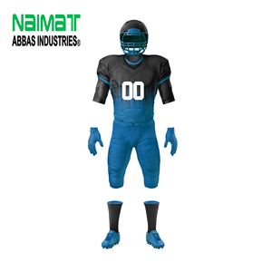 Custom Sublimated American Football Uniform Set Men Personalized Team Name Number Gradient Mesh Training Suits - Product Image 1