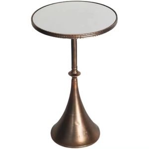 Artisan Modern <b>Round</b> <b>White</b> Marble Coffee <b>Table</b> with Gold Metal Branch Base Handmade Living Room Side <b>Table</b> - Product Image 4