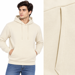 Sweat à capuche classique pour homme avec cordon de serrage réglable, poche kangourou avant, coupe régulière et poignets côtelés - Product Image 6