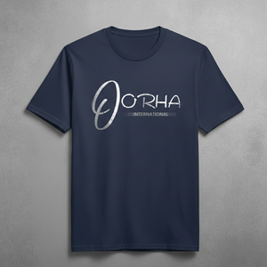 เสื้อยืดลำลองผู้ชาย ผ้าฝ้ายคุณภาพพรีเมียม สีกรมท่า ระบายอากาศได้ดี พร้อมปักชื่อแบรนด์ตามสั่ง - Product Image 6