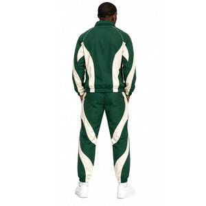 Conjunto Deportivo Cortavientos 2027, Colores Personalizados, Logotipo Personalizado, Hombros Caídos, Impermeable, Chaqueta y Pantalón de 2 Piezas con Cierre - Product Image 3