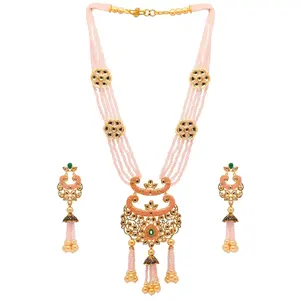 Wedding Collection Kundan Rajasthani Puwai Necklace Set