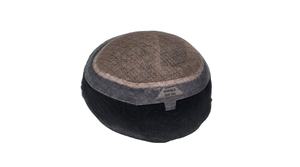 Perruque toupet Miraje Model Taz BD en cheveux humains Remy indiens avec une densité de 100%, vague profonde naturelle et vague corporelle, base en dentelle PU - Product Image 6