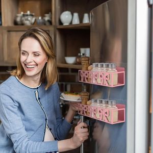 Set di 2 Portaspezie Magnetici per Frigorifero, Cestello in Metallo, Organizzatore per Cucina e Casa - Product Image 6