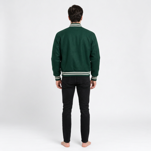 Veste universitaire unisexe hiver 2026 en promotion – Nouvelle version respirante à capuche intégrée, 100 % laine de haute qualité - Product Image 2