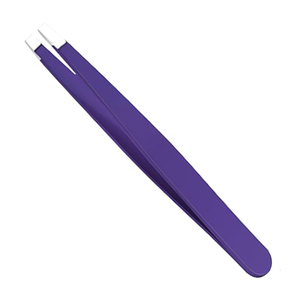 Juego Profesional de Pinzas para Cejas de Acero Inoxidable, Color Morado, 4 Piezas, con Estuche Protector, Duraderas y Ligeras, Tijeras para Cejas OEM - Product Image 6