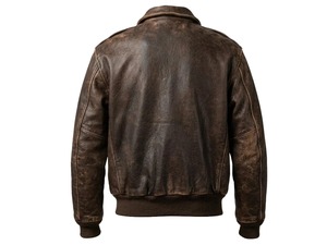 <b>Mens</b> A2 Aviator <b>Leather</b> Bomber <b>Jacket</b> VintageFlight Coat <b>Brown</b> - Product Image 5
