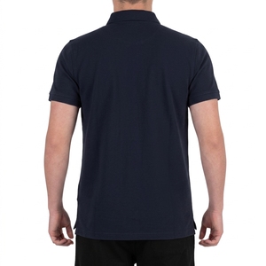<b>Men's</b> Navy Blue Short Sleeve Cotton Polo Shirt Regular Fit Solid Color Casual Knitted Pique Breathable Design Plo Shirts for <b>men</b> - Product Image 5