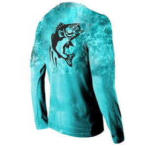 Chemise de pêche à capuche pour homme, manches longues, protection UV, personnalisable, sublimée, de qualité supérieure, service OEM. - Product Image 1