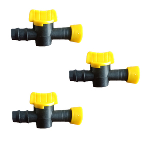 ข้อต่อท่อแบบแบนขนาด 16 มม. สำหรับระบบน้ำหยดแบบอินไลน์ พร้อมก๊อกเปิด-ปิด - Product Image 3