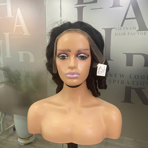 Perruque en cheveux humains vierges vietnamiens de haute qualité, bouclés et rebondissants, super double trame, dentelle transparente - Product Image 5