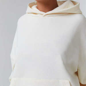 Conjunto de dos piezas para mujer, sudadera con capucha extragrande y pantalones anchos, conjunto informal y cómodo, tela suave - Product Image 4