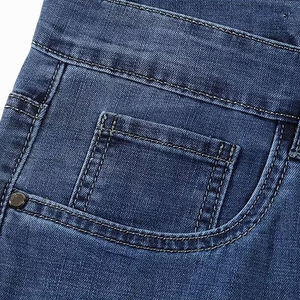 Pantalones Cortos de Mezclilla Casuales para Hombre, Corte Ajustado, Desgastados, Rotos, de Verano, de Algodón, Estilo Urbano, a la Moda - Product Image 4