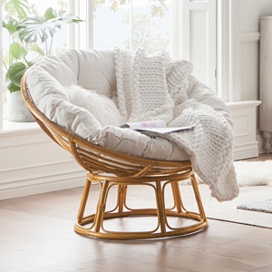 Rattan furniture wholesale supply comfortable patio seating set sustainable <b>cane</b> papasan <b>chairs</b> - Product Image 4