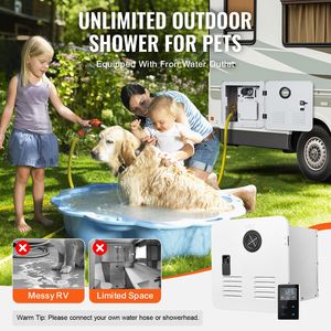 Scaldabagno Istantaneo Senza Serbatoio per Camper 15x15 Pollici Bianco con Telecomando 42000BTU Comfort Ottimale - Product Image 3
