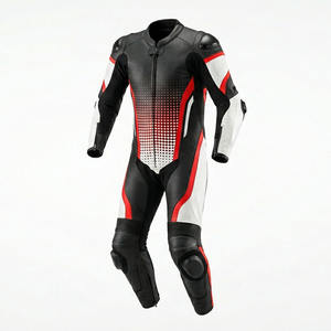 Trajes de Motociclista para Hombre de Alta Calidad, Chaquetas de Cuero Genuino para Motociclistas con Colores Personalizados - Product Image 3