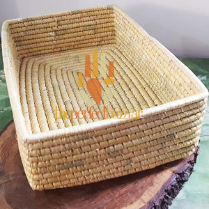 Vintage Waterproof Moonj Grass Tray Moonj Grass Tray-Waterproof Eco-Friendly Mini with Handle Rectangular Design Vintage Style - Product Image 3