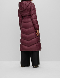 Women Winter Wear Coat New Arrival Custom Printed Embroidery Waterproof Breathable <b>Quilted</b> Woven <b>Wool</b> Puffer Jacket - Product Image 4
