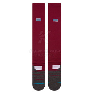 Winter 100% Wool Knitted Soccer <b>Socks</b> with Cuff Logo <b>High</b> Performance Fit for Soccer Practice and Sports Training - Product Image 5