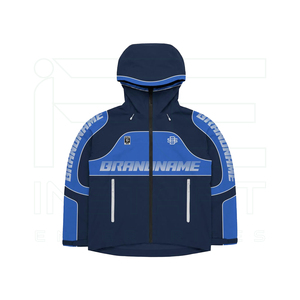 OEM Unisex 2-Piece Sweat Suit Tracksuit Hooded <b>Zip</b>-<b>Up</b> <b>Jacket</b> Nylon Track Pants Windproof Breathable Casual Sport Wear Loose Fit - Product Image 3